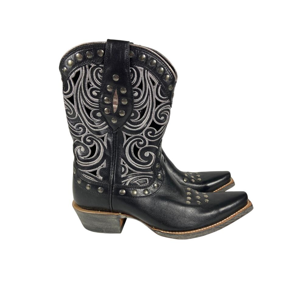 Ariat Black Western Studded Heeled Boots